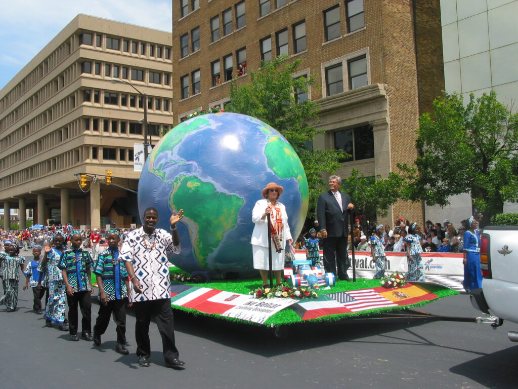 It's a Small World (World Globe) Parade Float Fabulous Inflatables