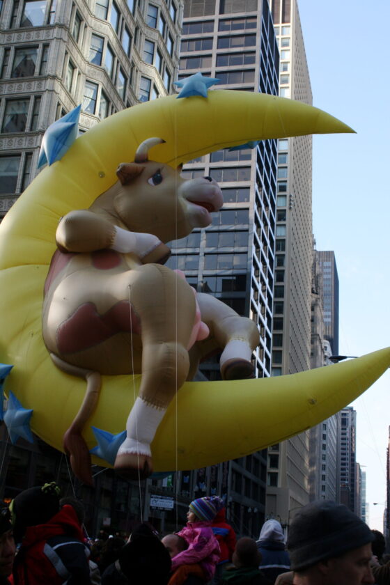 Cow Jumped Over the Moon Parade Balloon