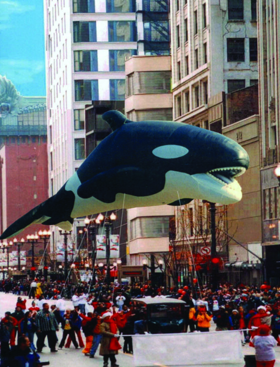 Orca Whale Parade Balloon (Realistic), 45'