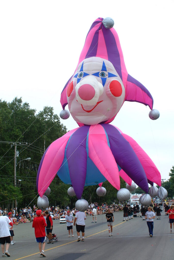 Jester Balloon Punch the Jester Parade Balloon, 40' - Fabulous Inflatables