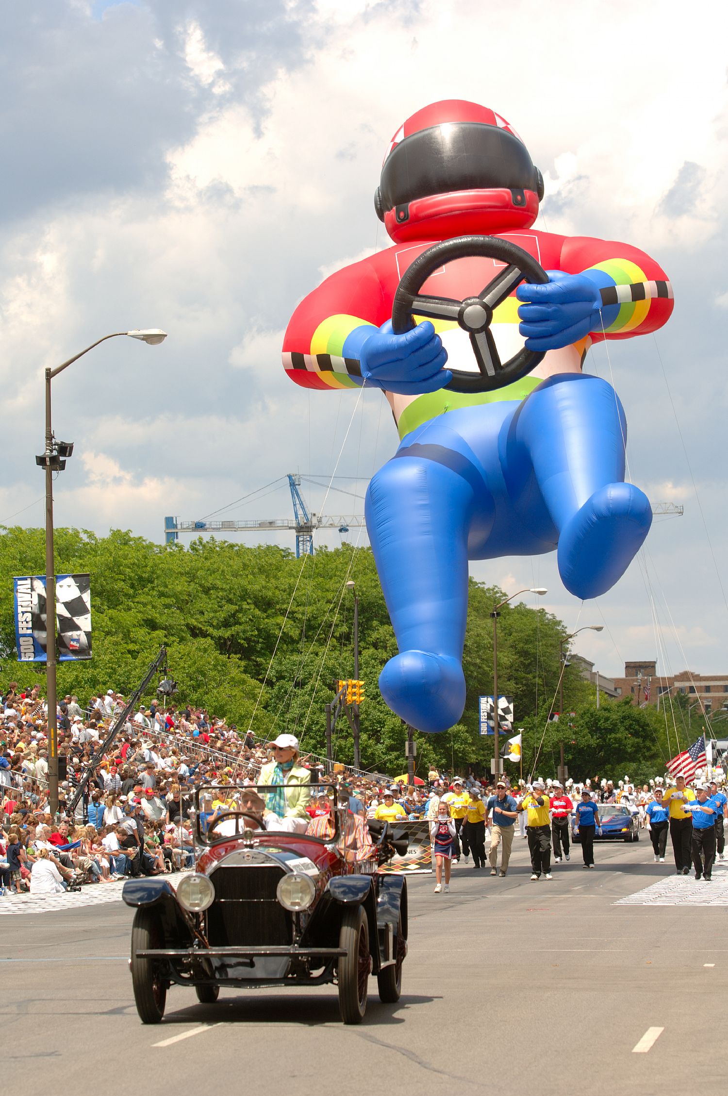 Race Car Driver Parade Balloon