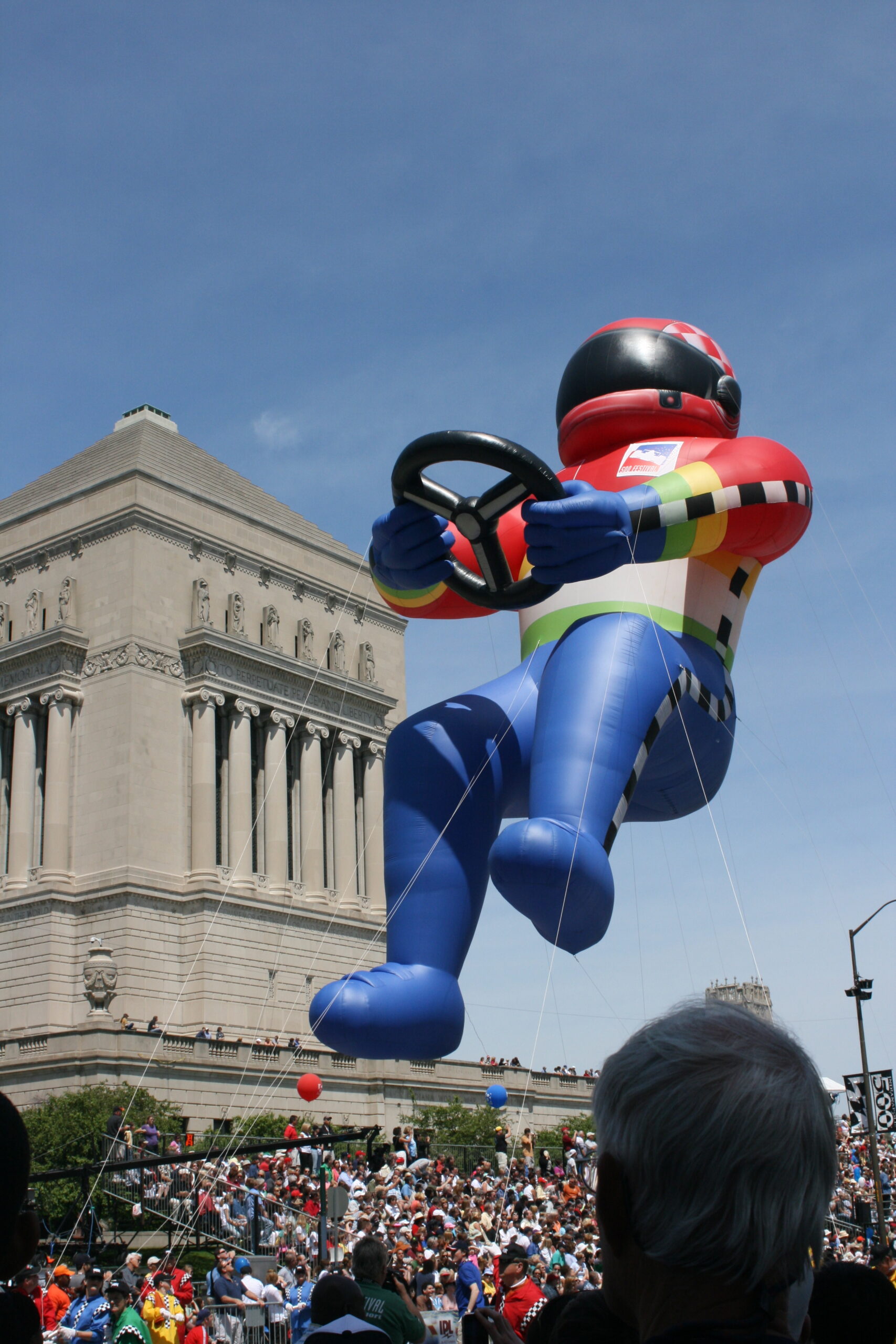 Race Car Driver Parade Balloon