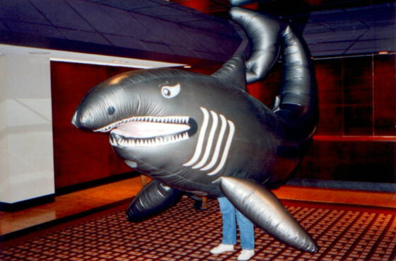 Horizontal Shark Inflatable Costume