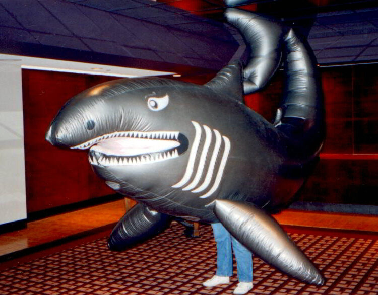 Horizontal Shark Inflatable Costume