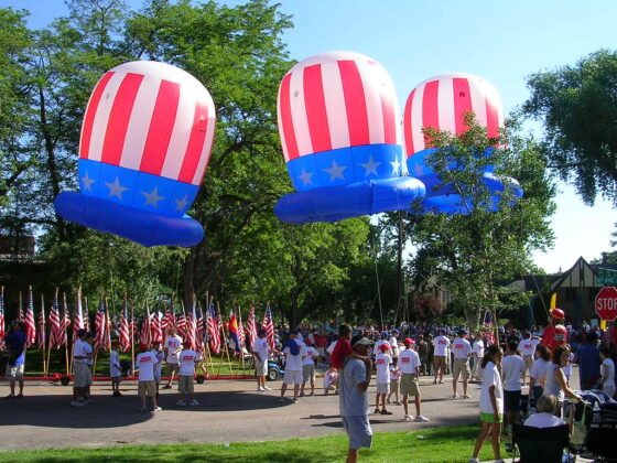 Patriotic Hats Parade Balloons