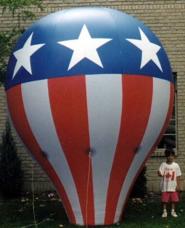 Hot Air Balloon Replica (Stars and Stripes), 12'
