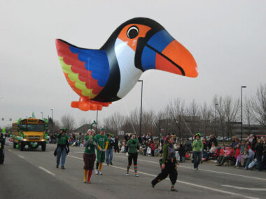 toucan parade balloon