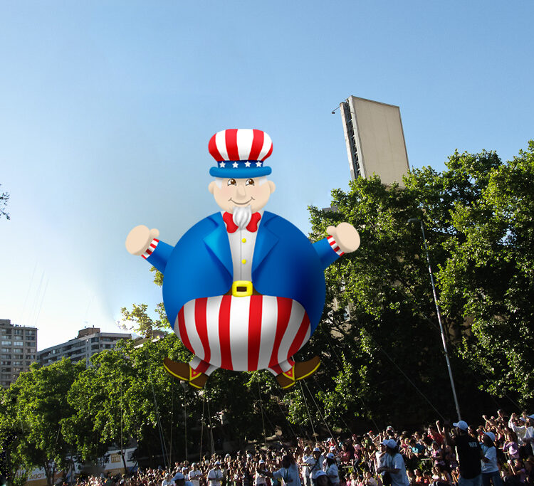 Uncle Sam Round Balloon, 30'