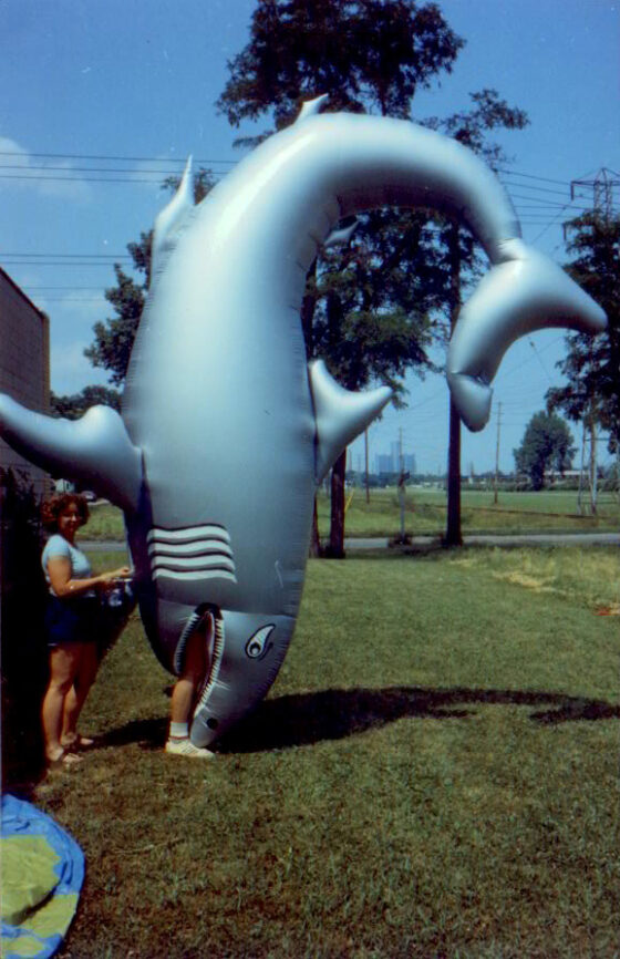 Upright Shark Inflatable Costume