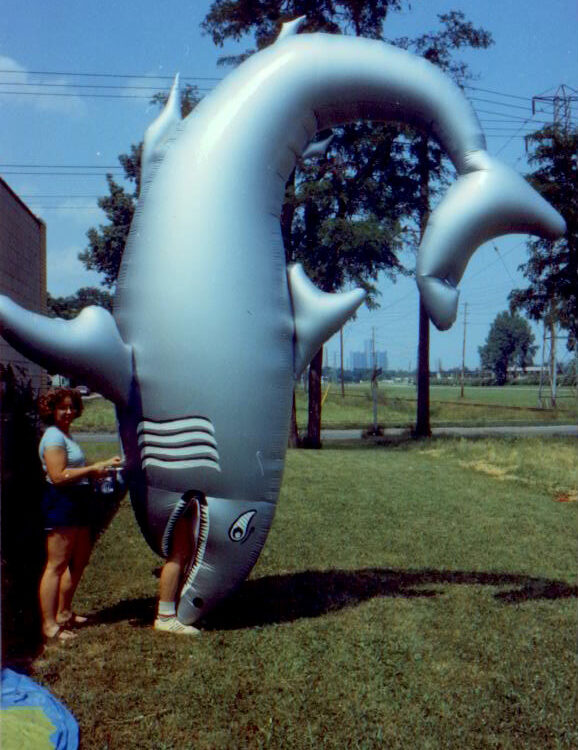 Upright Shark Inflatable Costume