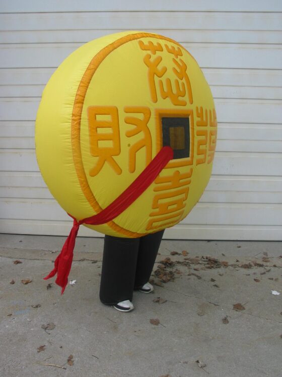 Chinese Coin Inflatable Costume