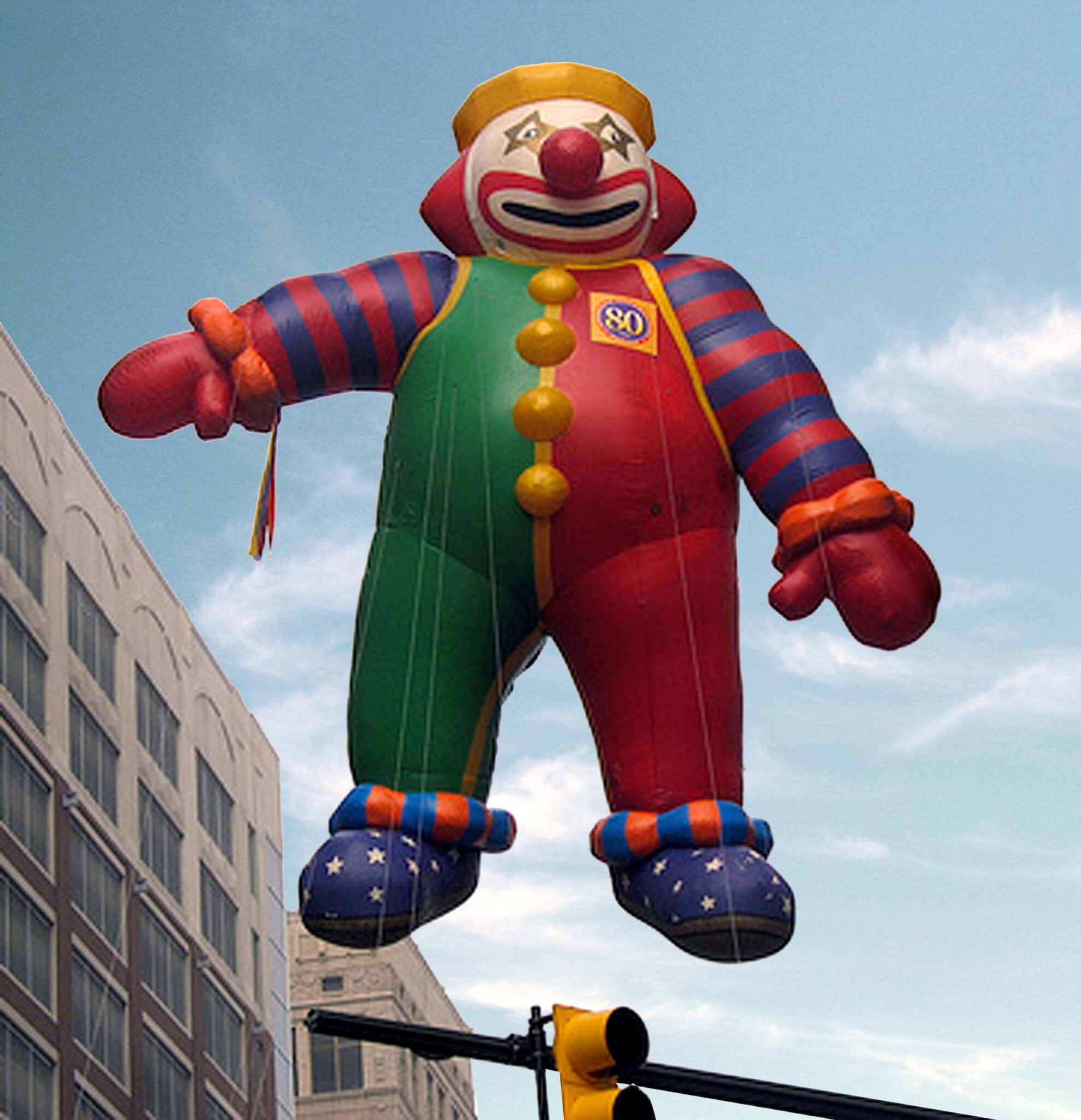 Circus Clown Parade Balloon, 30' Fabulous Inflatables