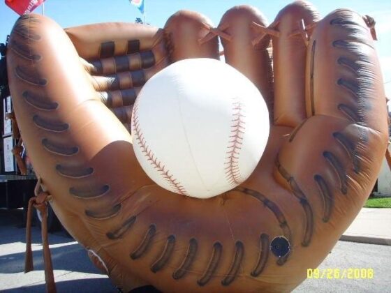 Baseball Glove Cold-Air Balloon