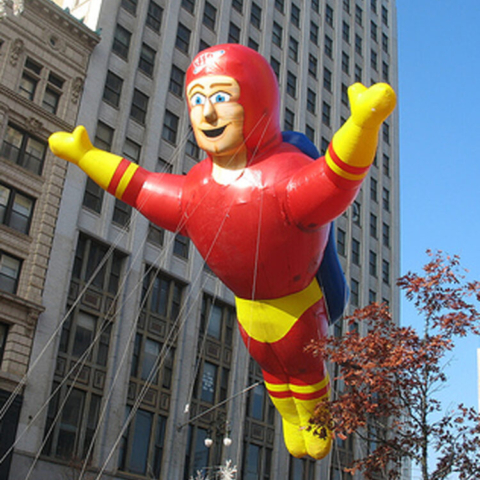 Captain Safety Super Hero Parade Balloon