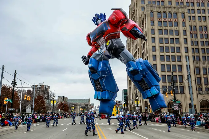 Optimus Prime Balloon Detroit Parade