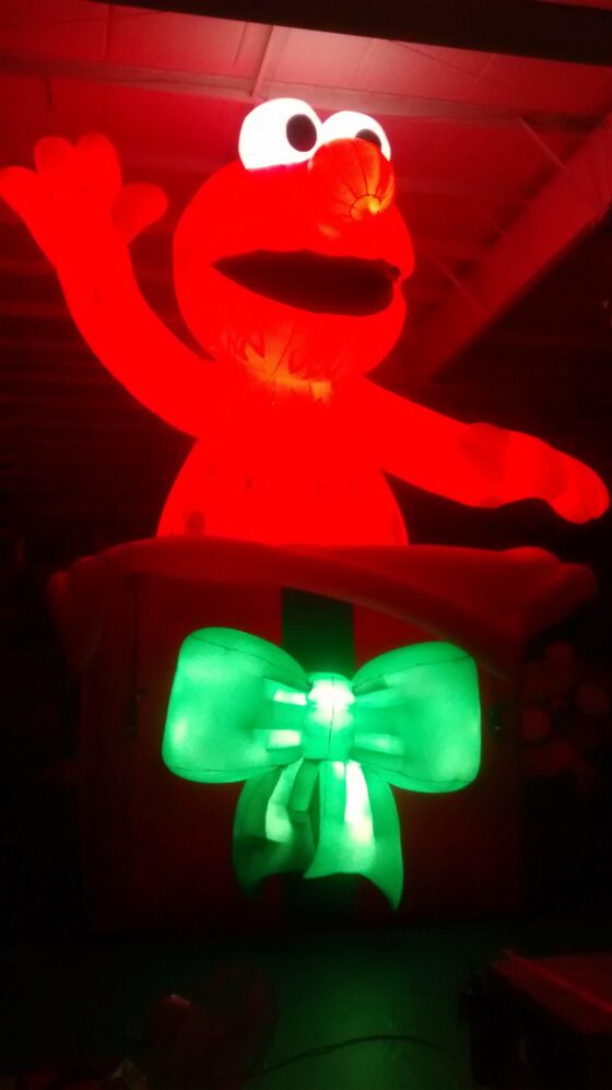 Elmo with internal lights