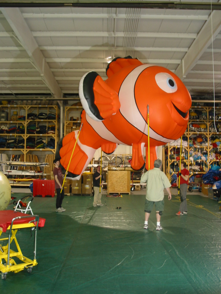 Clown Fish Pole Unit Parade Balloon, 20' - Fabulous Inflatables
