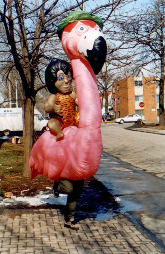 Pink Flamingo Inflatable Costume