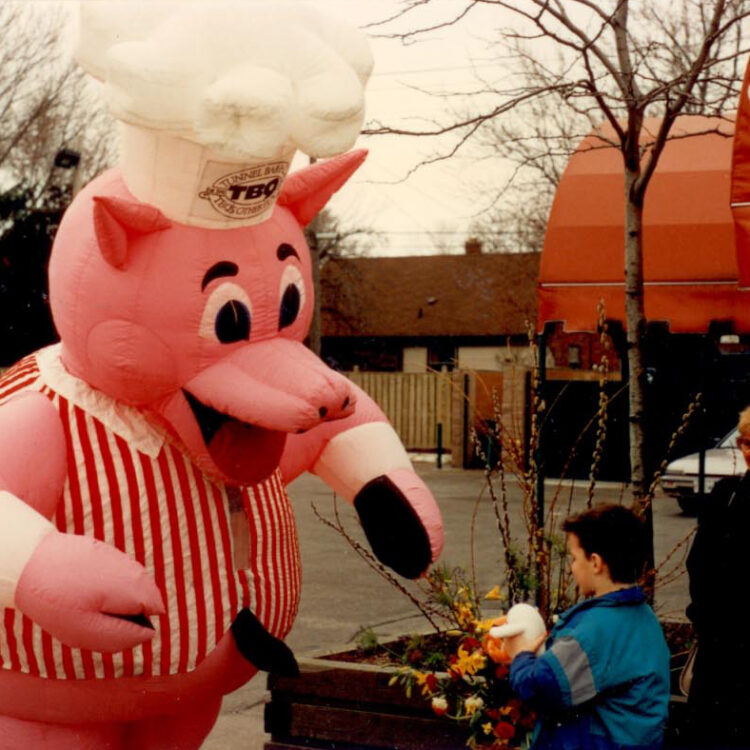 Tunnel BBQ Pig Inflatable Costume